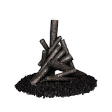 The Outdoor Plus - 19" Steel Fire Pit Log Pile - OPT-1924