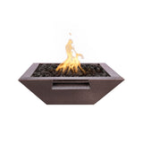 The Outdoor Plus - 24" Square Maya Fire Bowl - Powder Coated Metal - NG, LP - OPT-24SQPCFO