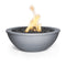 The Outdoor Plus - 27" Round Sedona Fire Bowl - Powder Coated Metal - NG, LP - OPT-27RPCFO