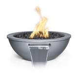 The Outdoor Plus - 27" Round Sedona Fire & Water Bowl - Powder Coated Metal - NG, LP - OPT-27RPCFW