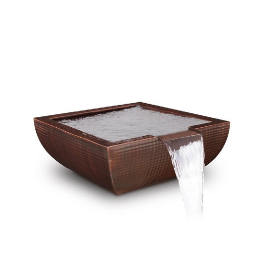 The Outdoor Plus - 30" Avalon Hammered Copper Water Bowl - OPT-30AVCPWO