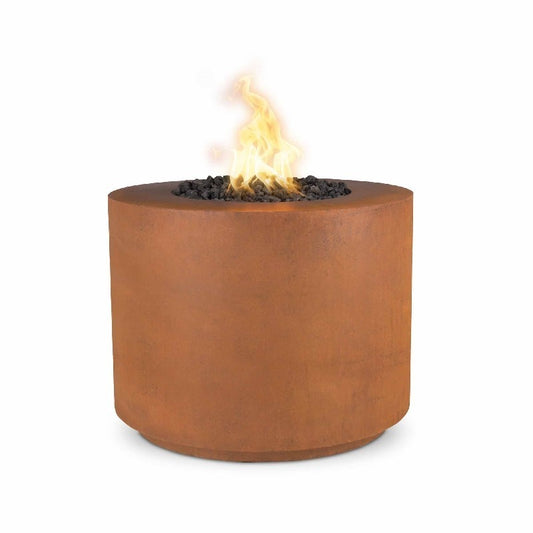 The Outdoor Plus - Beverly 30" Fire Pit - Corten Steel - NG, LP - OPT-30RRCS