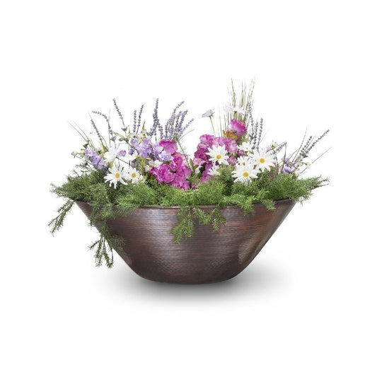 The Outdoor Plus - 31" Remi Hammered Copper Planter Bowl - OPT-31RCPO