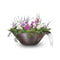 The Outdoor Plus - 31" Remi Hammered Copper Planter & Water Bowl - OPT-31RCPW