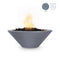 The Outdoor Plus - 48" Round Cazo Fire Bowl - GFRC Concrete - NG, LP - OPT-48RFO