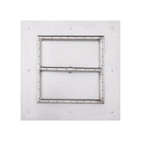 The Outdoor Plus - 24" x 24" Square Flat Pan & 18" Square Stainless Steel Burner - NG, LP - OPT-999BP24