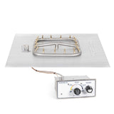 The Outdoor Plus - 30"x30" Square Flat Pan and 24" SS Square Bullet Burner - NG, LP - OPT-BFP30SQSS