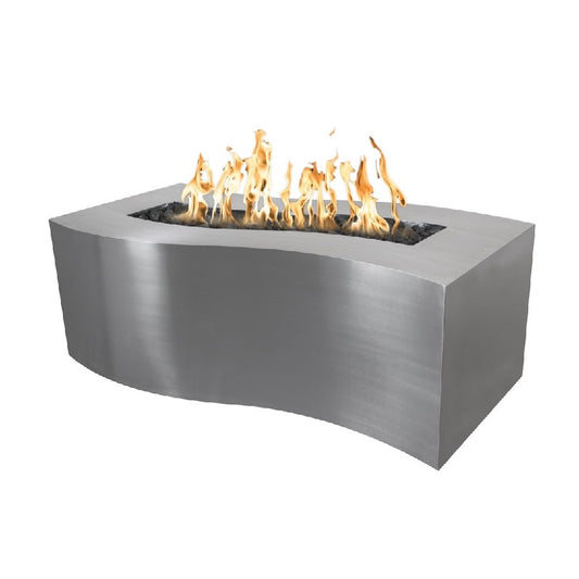 The Outdoor Plus - Billow 72" Fire Pit - Stainless Steel - NG, LP - OPT-BLWSS72