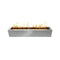 The Outdoor Plus - 50 Rectangular Eaves Fire Pit - Stainless Steel - NG, LP - OPT-LBTSS48