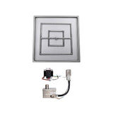 The Outdoor Plus - 36" x 36" Square Drop-in Pan & 24" Square Stainless Steel Burner - NG, LP - OPT-PBS36E12