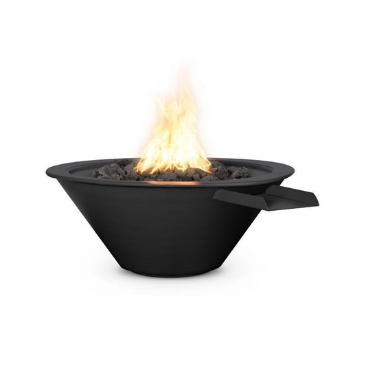 The Outdoor Plus - 24" Round Cazo Fire & Water Bowl - Powder Coated Metal - NG, LP - OPT-R24PCFW