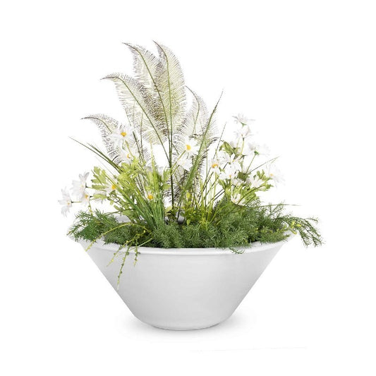 The Outdoor Plus - 24" Round Cazo Planter Bowl - Powder Coated Metal - OPT-R24PCPO