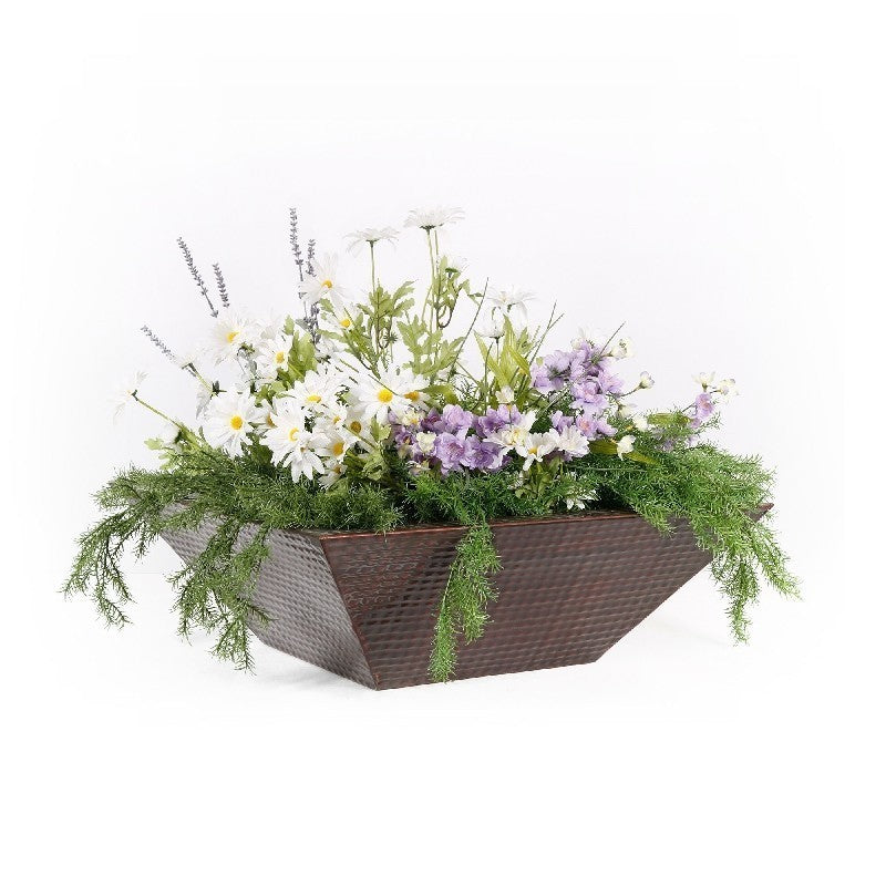 The Outdoor Plus - 30" Maya Hammered Copper Planter Bowl - OPT-30SCPO
