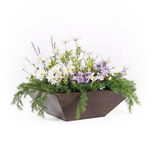 The Outdoor Plus - 30" Maya Hammered Copper Planter Bowl - OPT-30SCPO