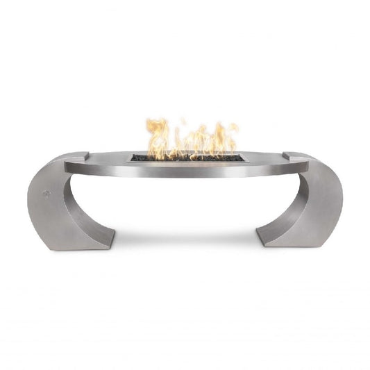 The Outdoor Plus - 86" Vernon SS Fire Pit - NG, LP - OPT-VRNSS