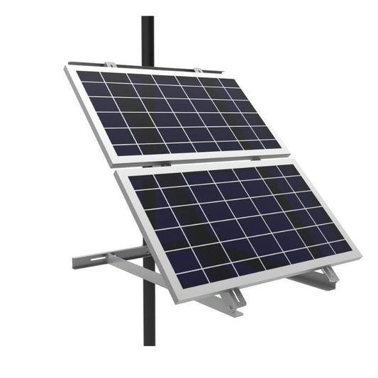 Aims Power - Dual Panel Pole Mount for Two 120W/130W Panels - PV-2X130POLE