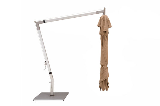 Woodline - 13’ Pendulum Aluminum Cantilever Round Crank Lift Umbrella - PE40RAS
