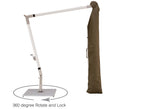Woodline - 11.5’ Pendulum Aluminum Cantilever Square Crank Lift Umbrella - PE35SAS