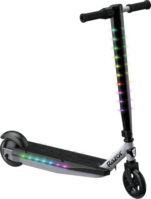 Razor | Power Core E90 Lightshow - Silver With Up to 10 mph (16 km/h) Max Speed | 13112116
