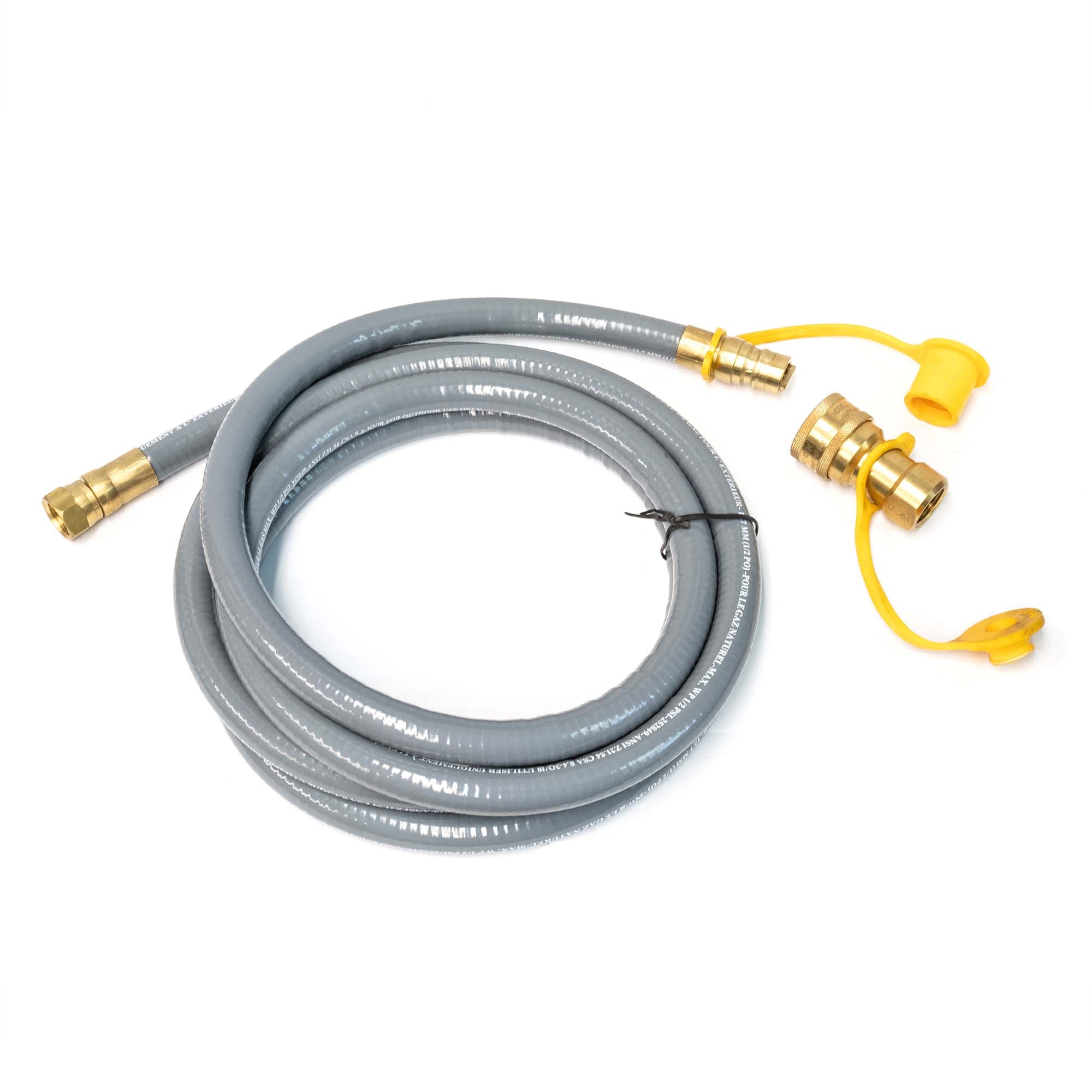 The Outdoor Plus - 1/2" Quick Connect High Capacity Gas Hose - 96" Length - OPT-QCHOSEHC
