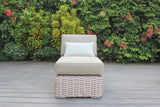 OUTSY - Alejandra 6-Piece Outdoor Wicker Furniture Set with Coffee Table in White and Grey - 0AALE-R04-WH-R
