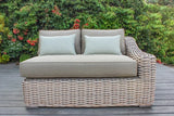 OUTSY - Alejandra 6-Piece Outdoor Wicker Furniture Set with Coffee Table in White and Grey - 0AALE-R04-WH-R