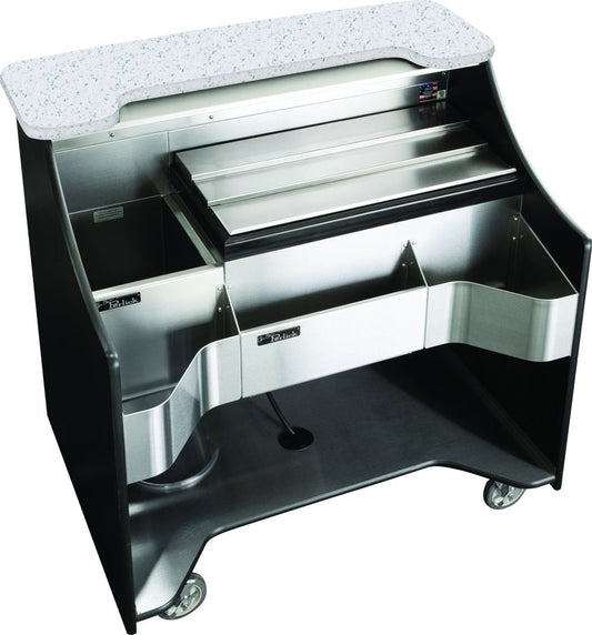 Perlick - 46” Tobin Ellis Signature Series Mobile Bar: bottle well, ice chest, and bottle well - RMB-004