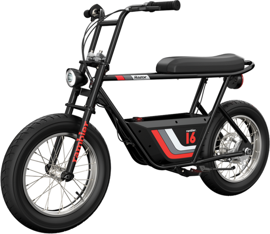 Razor | Rambler 16 - Black/Red (ISTA) With Up to 15.5 mph Max Speed | 15128701
