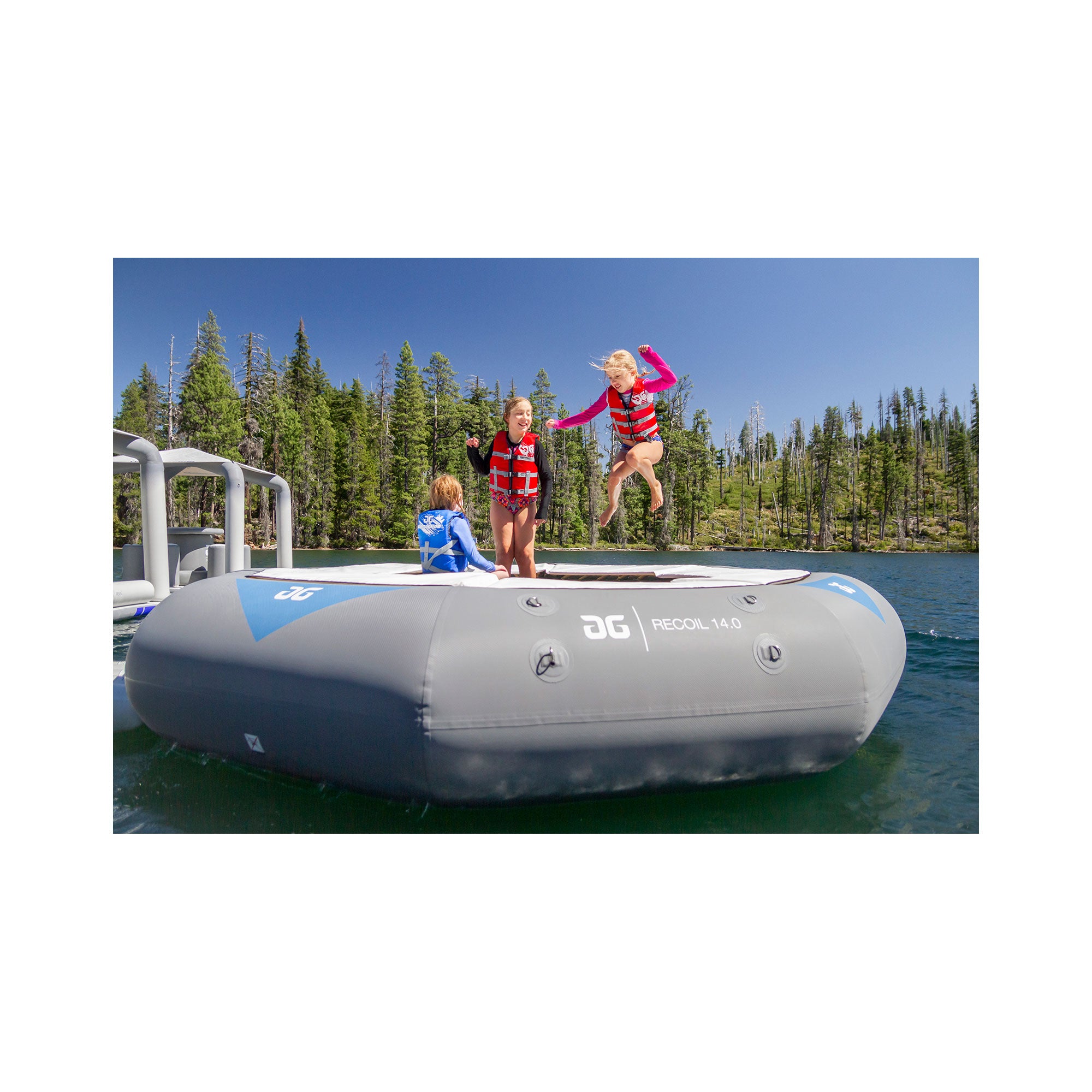 Aquaglide - Recoil Tramp 14.0 w/ C-Deck - Water Trampolines - Reinforced - 585221121