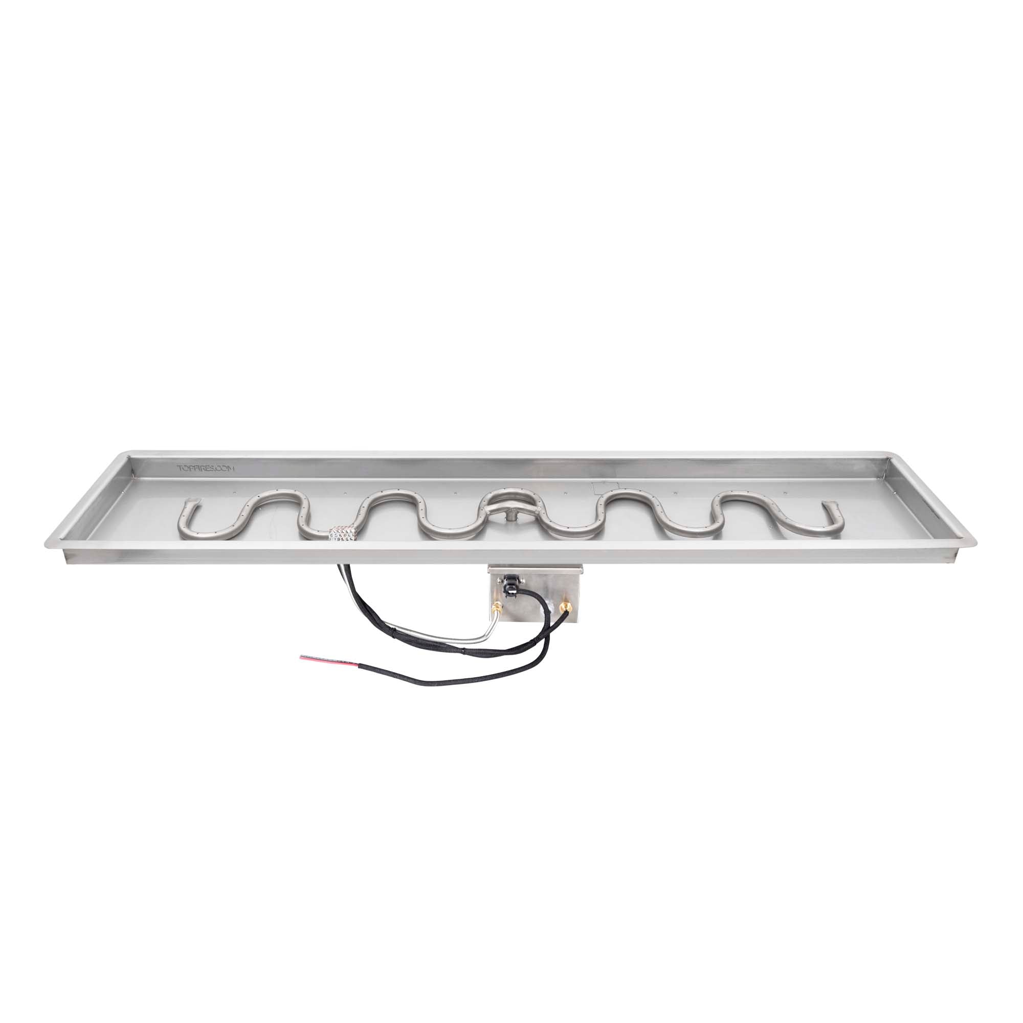 The Outdoor Plus - 72 Inch Rectangular Drop-In Pan and 60 Inch Stainless Steel Switchback Burner - OPT-PBSB1272