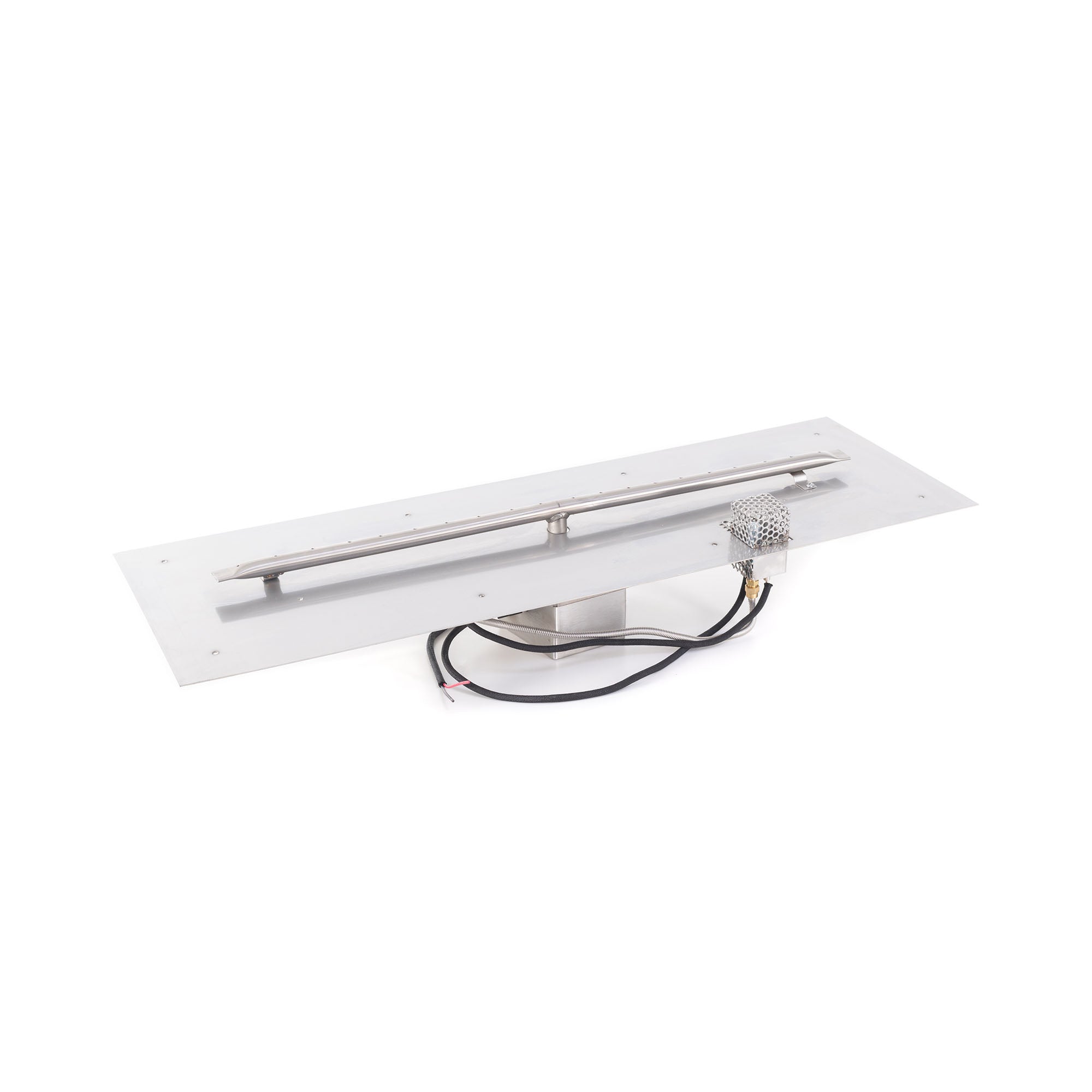 The Outdoor Plus - 24 Inch Rectangular Stainless Steel Flat Pan and 18 Inch Linear Burner - OPT-REFS624