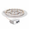 The Outdoor Plus - 24" Round Flat Pan and 18" Brass Triple 'S' Bullet Burner - OPT-BFP24R