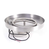 The Outdoor Plus - 36" Round Lipless Drop-in Pan & 30" Round Stainless Steel Burner - OPT-LTROR36