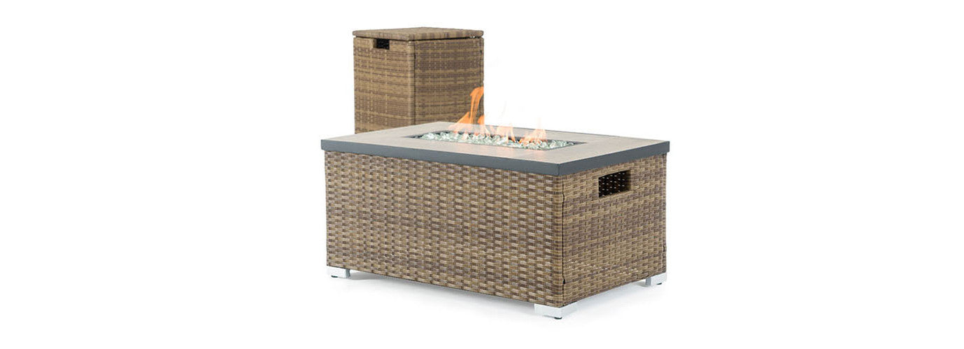 RST Brands - Sego Lily™ Cheyenne Steel Outdoor Fire Table | SL-FT-1