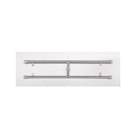 The Outdoor Plus - 96 Inch Rectangle Stainless Steel Pan and 84 Inch H-Burner - OPT-REFD1896