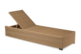 CO2 Design - Savannah Natural Wicker Chaise Lounge w/ Wheat Cushion