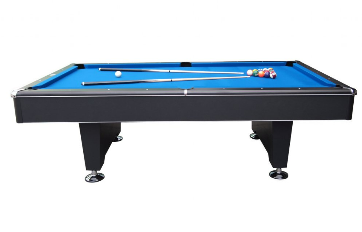 8 foot Black Shadow Pool Table with Drop Pockets* with 3/4" slate