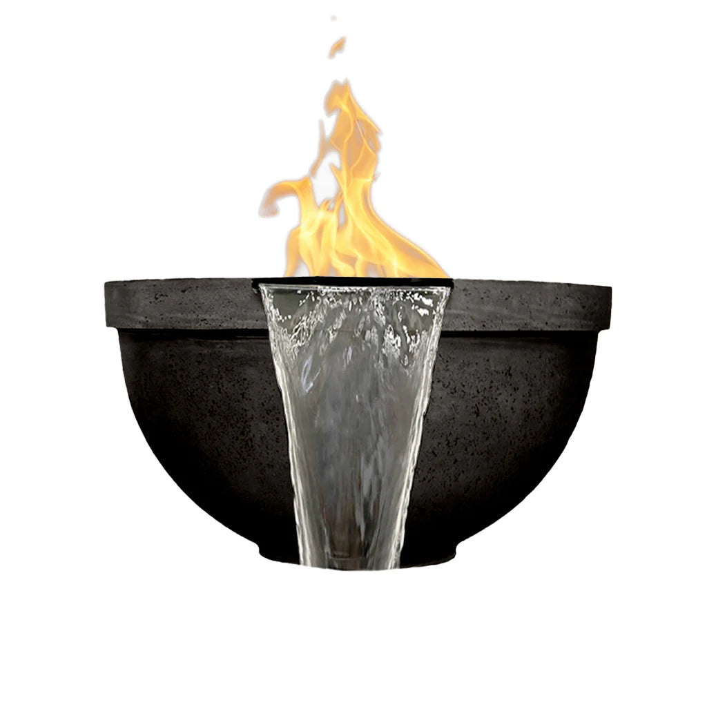 Prism Hardscapes - 29" Sorrento Concrete Fire Bowl NG/LP w/PH Igniter
