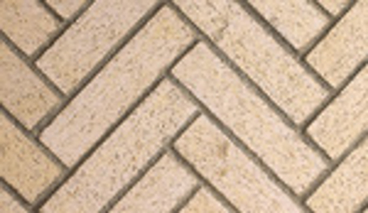 Astria 36" Ivory Split Herringbone Mosaic Masonry Firebrick Liners | MOSAIC36IVSH