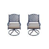 Darlee - Nassau Patio Swivel Rocker Chair with Cushion (Set of 2) - DL13-5-2