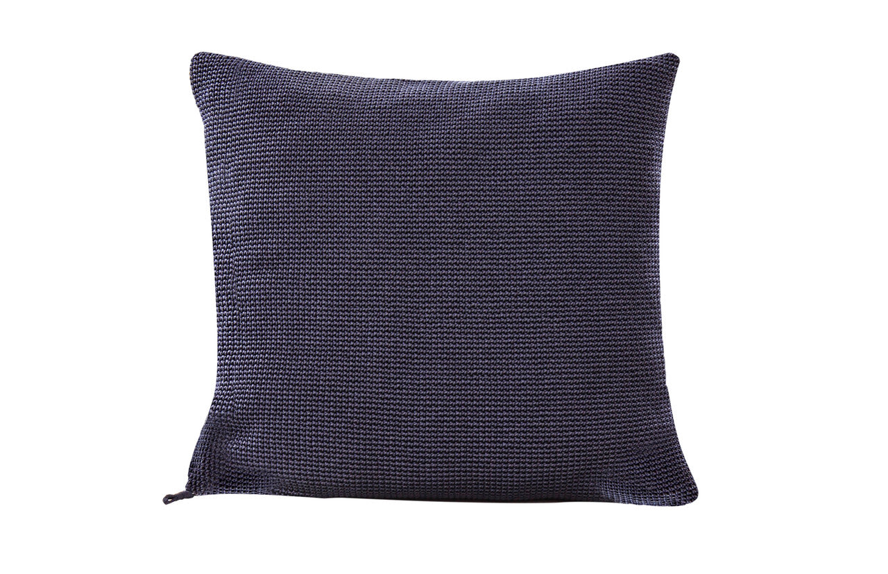 CO9 Design - Navy Crocheted Toss Pillow 20" Square