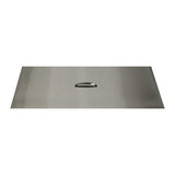 The Outdoor Plus - 10" x 26" Stainless Steel Rectangular Fire Pit Lid Cover - OPT-RC1026