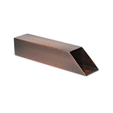 The Outdoor Plus - Angled Mini Scupper - Stainless Steel - 2.5" x 2.5" x 12" - Open Back - OPT-MSAN12SSO