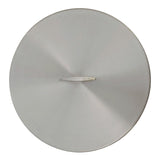 The Outdoor Plus - 21" Round Stainless Steel Cover - Stainless Steel Handle - OPT-21RC