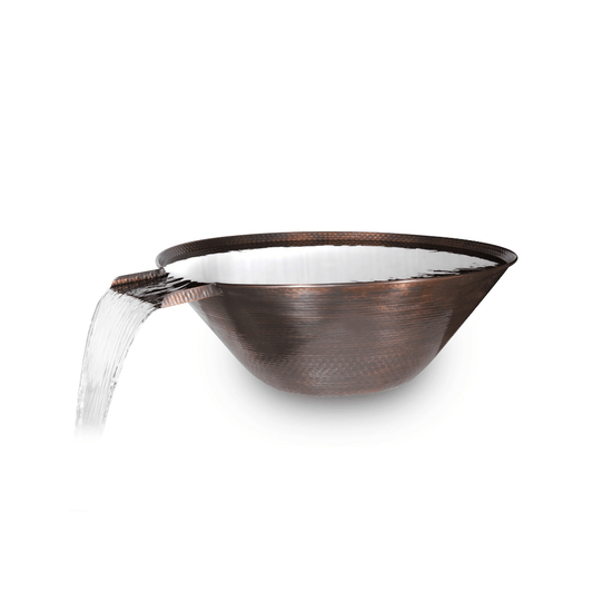The Outdoor Plus - 31" Remi Hammered Copper Water Bowl - OPT-31RCWO