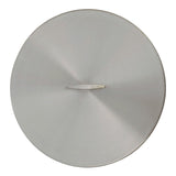 The Outdoor Plus - 33" Round Stainless Steel Cover - Stainless Steel Handle - OPT-33RC