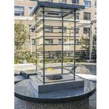 The Outdoor Plus - High Rise Fire Tower - 42" x 42" - Stainless Steel - NG, LP - OPT-FTWR542