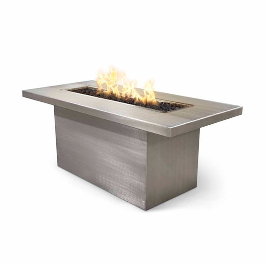 The Outdoor Plus - Bella Linear 48" x 30" Stainless Steel Fire Pit - NG, LP - OPT-BELLSS4830