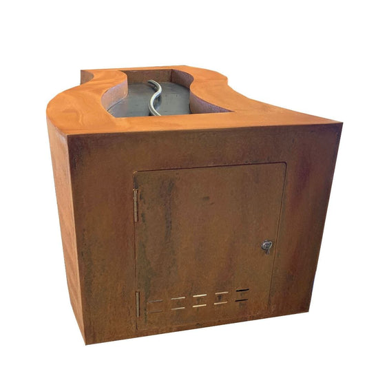 The Outdoor Plus - Billow 60" Fire Pit - Corten Steel - NG, LP - OPT-BLWCS60