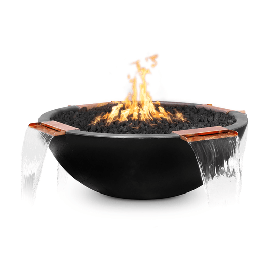 The Outdoor Plus - 60" Round Sedona Fire & Water Bowl - GFRC Concrete - NG, LP - OPT-60RFW4W